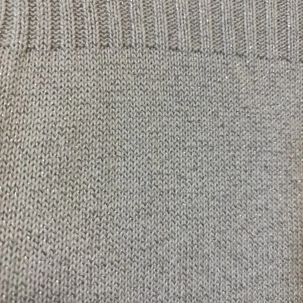 Cherokee Girl Medium Sweater Dress Silver Knit Flower Detail Cottagecore Holiday